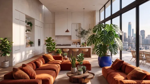 Sunlit KORE kitchen and living room